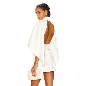 Avah Mini Dress in Ivory L'Academie Revolve